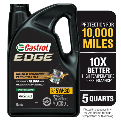 Castrol EDGE 5W-30 Advanced Full Synthetic Motor Oil, 5 Quarts EasyOptionXY LLC