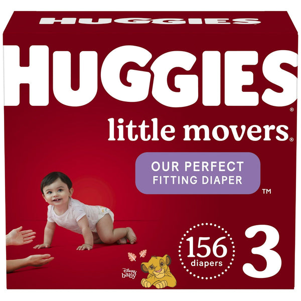 Huggies Little Movers Baby Diapers Size 3; 156 Count EasyOptionXY LLC