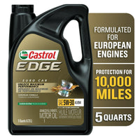 Castrol EDGE Euro 5W-30 A3/B4 European Advanced Full Synthetic Motor Oil, 5 Quarts EasyOptionXY LLC