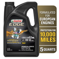 Castrol EDGE Euro 0W-40 A3/B4 Advanced Full Synthetic Motor Oil, 5 Quarts EasyOptionXY LLC