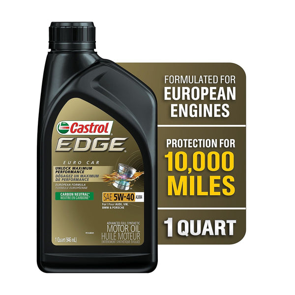 Castrol EDGE Euro 5W-40 A3/B4 Advanced Full Synthetic Motor Oil, 1 Quart EasyOptionXY LLC