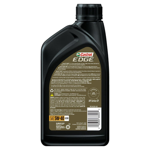 Castrol EDGE Euro 5W-40 A3/B4 Advanced Full Synthetic Motor Oil, 1 Quart EasyOptionXY LLC