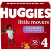 Huggies Little Movers Baby Diapers Size 4; 58 Count EasyOptionXY LLC
