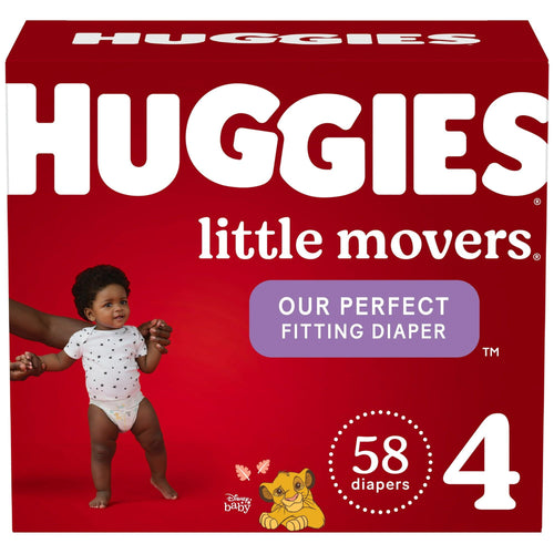 Huggies Little Movers Baby Diapers Size 4; 58 Count EasyOptionXY LLC