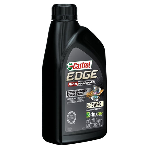 Castrol EDGE High Mileage 5W-20 Advanced Full Synthetic Motor Oil, 1 Quart EasyOptionXY LLC