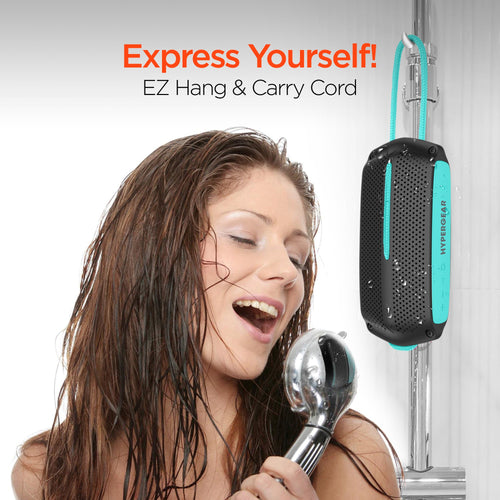 HyperGear Wave Water Resistant Wireless Speaker with Extended Battery Life (WATER-PRNT) Jupiter Gear