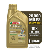 Castrol Edge Extended Performance 0W-20 Advanced Full Synthetic Motor Oil, 1 Quart EasyOptionXY LLC