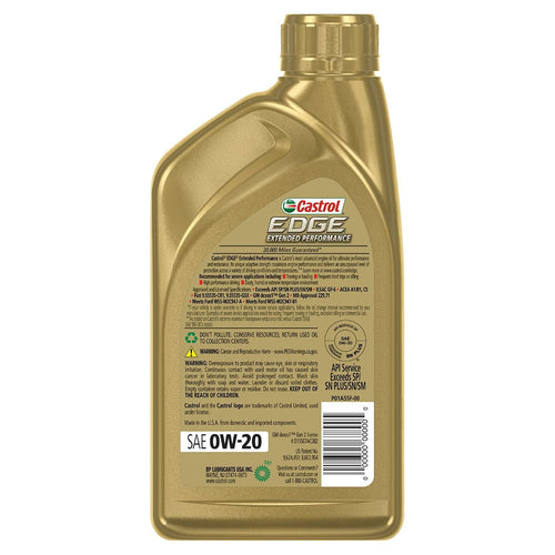 Castrol Edge Extended Performance 0W-20 Advanced Full Synthetic Motor Oil, 1 Quart EasyOptionXY LLC