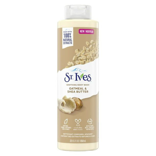 St. Ives Oatmeal and Shea Butter Dry Skin Soothing Liquid Body Wash, 22 oz EasyOptionXY LLC