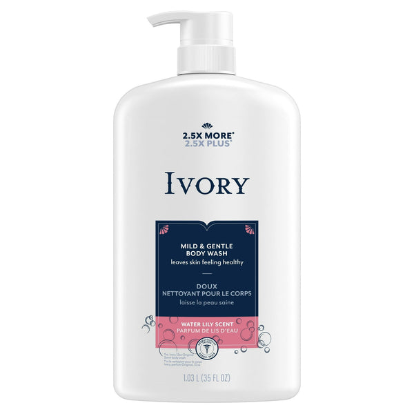 Ivory Mild & Gentle Body Wash, Water Lily Scent, 35 oz EasyOptionXY LLC
