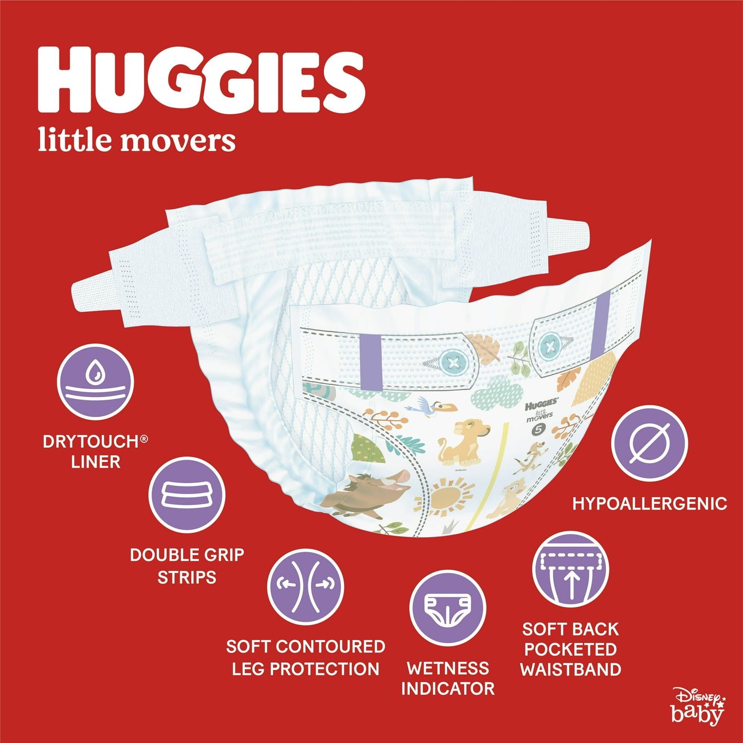 Huggies Little Movers Baby Diapers Size 4; 104 Count EasyOptionXY LLC