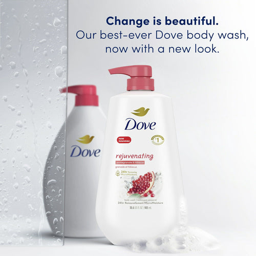 Dove Rejuvenating Liquid Body Wash with Pump Pomegranate & Hibiscus, 30.6 oz EasyOptionXY LLC