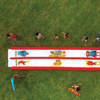 WOW Sports DC Comics Flash vs Superman Lawn Slide Jupiter Gear