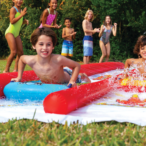 WOW Sports DC Comics Flash vs Superman Lawn Slide Jupiter Gear