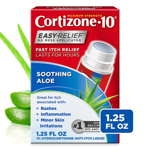 Cortizone-10 Maximum Strength Anti-Itch Liquid With Aloe, 1.25 oz EasyOptionXY LLC