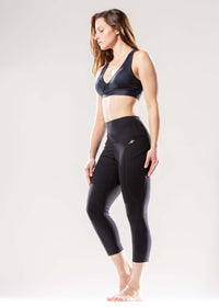 Jolie High-Waisted Capri Leggings with Hip Pockets Jupiter Gear