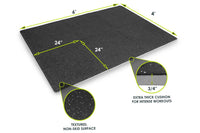 Rubber Top Exercise Puzzle Mat 0.75in 24sqft Jupiter Gear