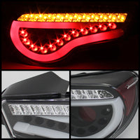 Spyder Scion FRS 12-14/Subaru BRZ 12-14 Light Bar LED Tail Lights Black ALT-YD-SFRS12-LBLED-BK OffRoadUSA.com