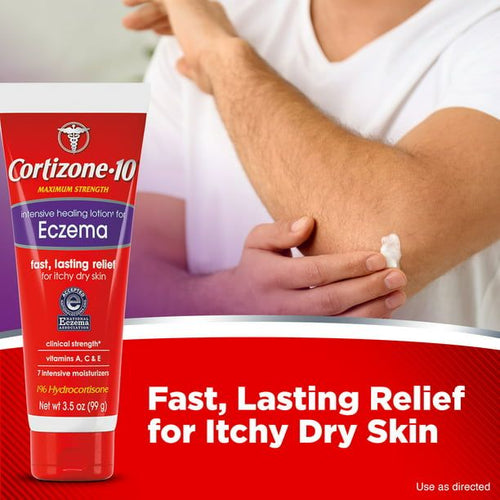 Cortizone-10 Max Strength Intensive Healing Lotion for Eczema, 3.5 oz EasyOptionXY LLC
