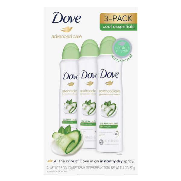 Dove Advanced Care 48H Dry Spray Antiperspirant Deodorant for Women, 3.8 oz EasyOptionXY LLC