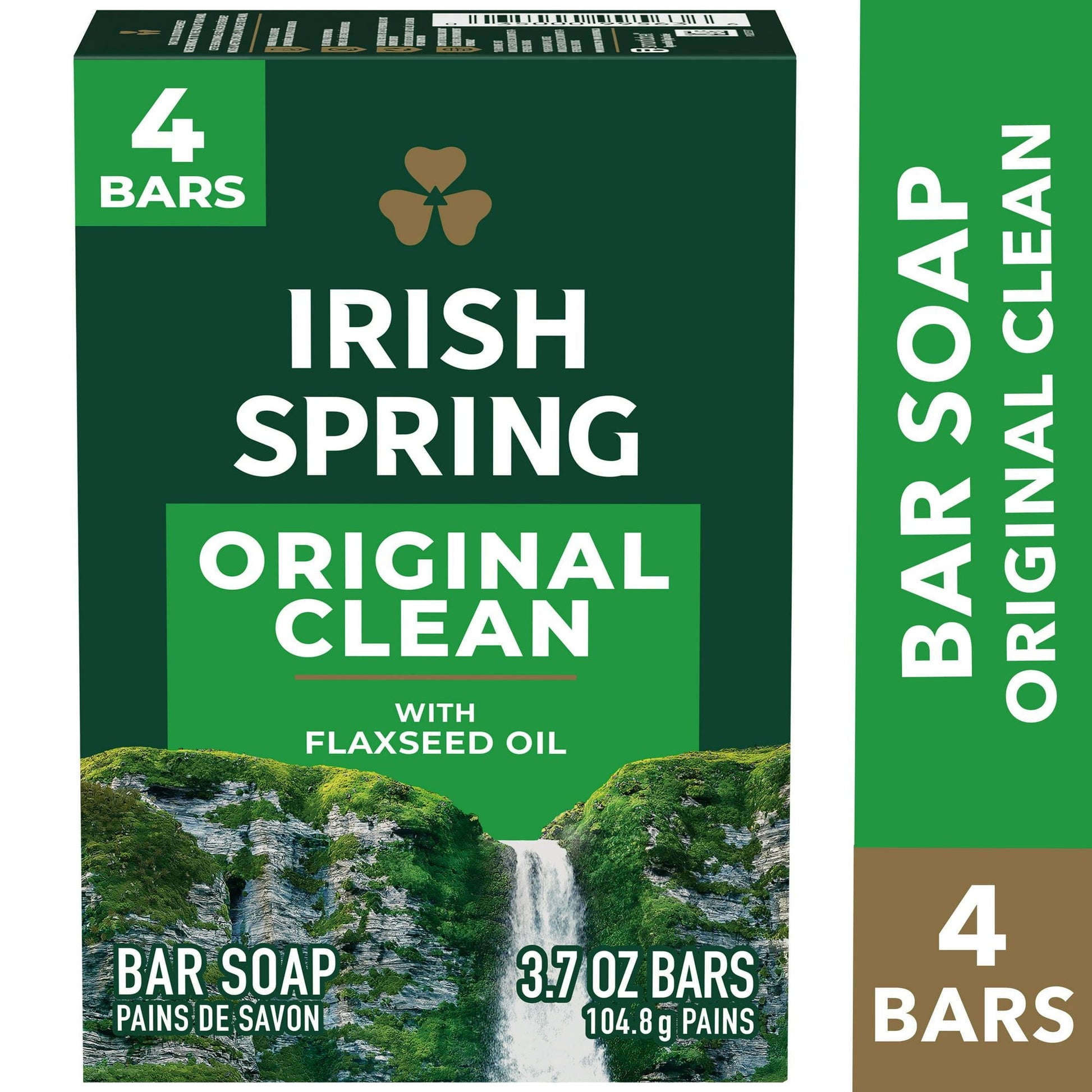 Irish Spring Bar Soap for Men, Original Clean Mens Bar Soap, 4 Pack, 3.7 oz EasyOptionXY LLC