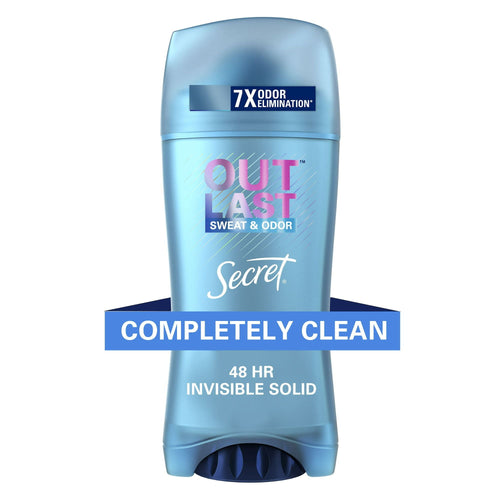 Secret Outlast Invisible Solid Antiperspirant Deodorant for Women, Completely Clean, 2.6 oz EasyOptionXY LLC