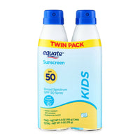 Equate Kids Sunscreen Spray, SPF 50, 11 oz, 2 Count EasyOptionXY LLC
