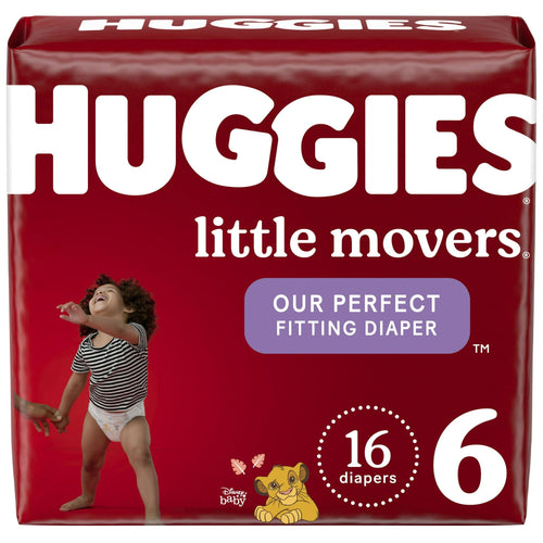 Huggies Little Movers Baby Diapers Size 6; 16 Count EasyOptionXY LLC