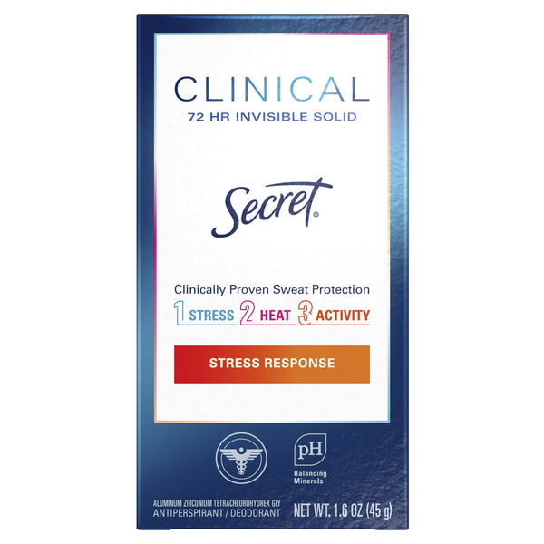 Secret Clinical Strength Invisible Deodorant for Women, Stress Response, 1.6 oz EasyOptionXY LLC