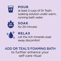 Dr Teal's Pure Epsom Salt Soak, Soothe & Sleep with Lavender, 3lbs EasyOptionXY LLC