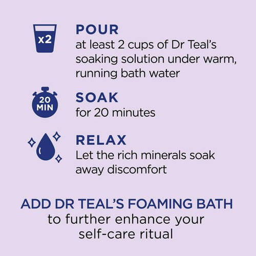 Dr Teal's Pure Epsom Salt Soak, Soothe & Sleep with Lavender, 3lbs EasyOptionXY LLC