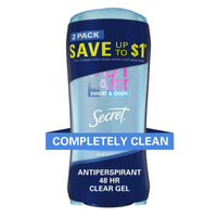 Secret Outlast Clear Gel Antiperspirant Deodorant for Women, Completely Clean, 2.6 oz, Pack of 2 EasyOptionXY LLC