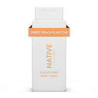Native Natural Body Wash, Sweet Peach & Nectar, Sulfate Free, Paraben Free, 18 oz EasyOptionXY LLC