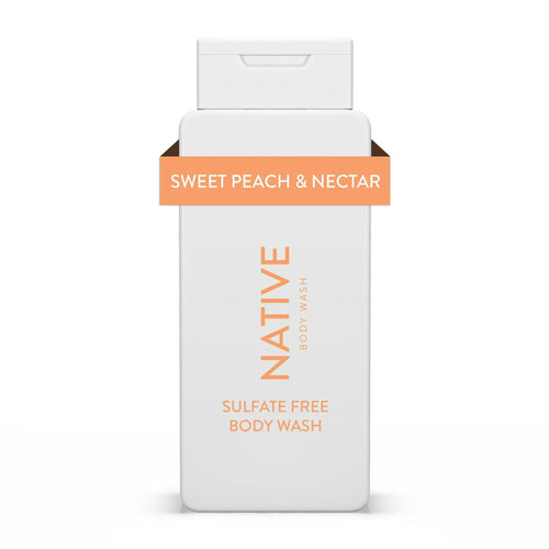 Native Natural Body Wash, Sweet Peach & Nectar, Sulfate Free, Paraben Free, 18 oz EasyOptionXY LLC