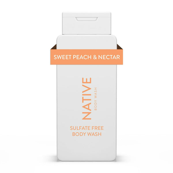 Native Natural Body Wash, Sweet Peach & Nectar, Sulfate Free, Paraben Free, 18 oz EasyOptionXY LLC