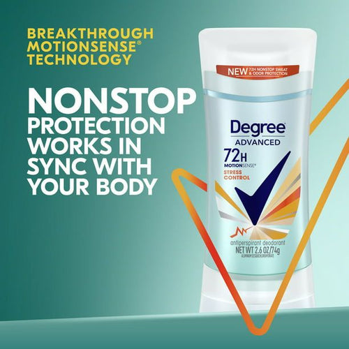 Degree Advanced MotionSense Stress Control Antiperspirant Deodorant, 2.6 oz EasyOptionXY LLC