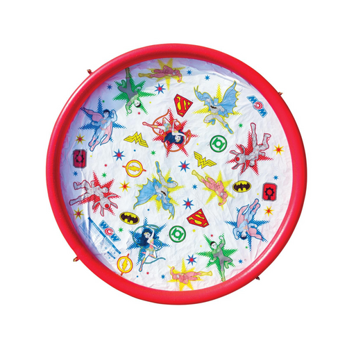 WOW Sports DC Comics Justice League 12ft Splash Pad and Wading Pool Jupiter Gear