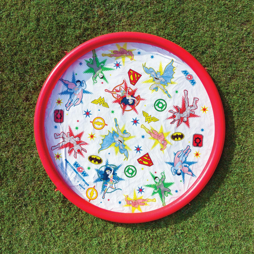 WOW Sports DC Comics Justice League 12ft Splash Pad and Wading Pool Jupiter Gear