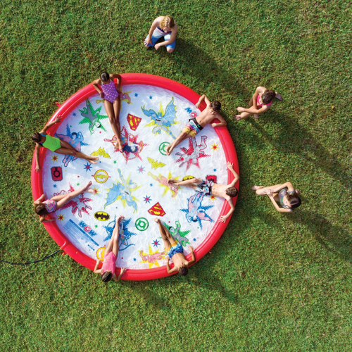 WOW Sports DC Comics Justice League 12ft Splash Pad and Wading Pool Jupiter Gear