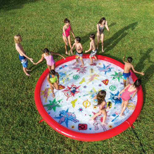 WOW Sports DC Comics Justice League 12ft Splash Pad and Wading Pool Jupiter Gear