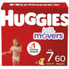 Huggies Little Movers Wetness Indicator Hypoallergenic Diapers Size 7; 60 Count EasyOptionXY LLC