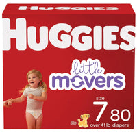 Huggies Little Movers Wetness Indicator Hypoallergenic Diapers Size 7; 80 Count EasyOptionXY LLC