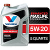 Valvoline Full Synthetic High Mileage MaxLife 5W-20 Motor Oil 5 QT EasyOptionXY LLC