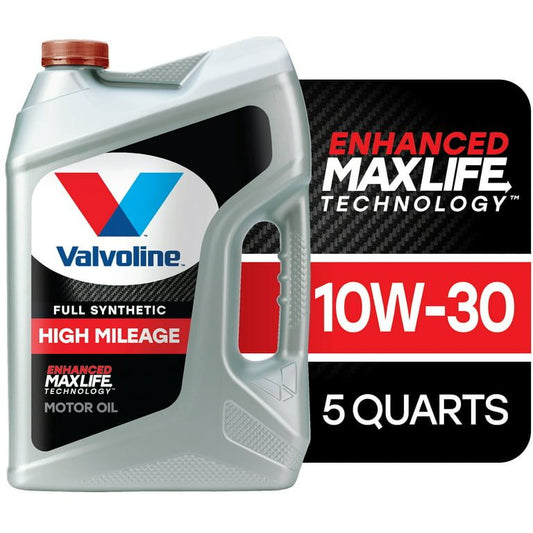 Valvoline Full Synthetic High Mileage MaxLife 10W-30 Motor Oil 5 QT EasyOptionXY LLC