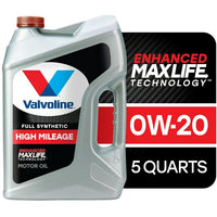 Valvoline Full Synthetic High Mileage MaxLife 0W-20 Motor Oil 5 QT EasyOptionXY LLC