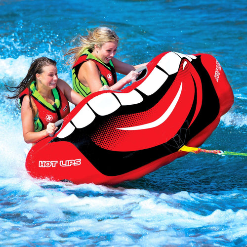 WOW Sports Hot Lips 2 Person Towable Water Tube For Pool and Lake Jupiter Gear