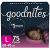 Goodnites Girls' Nighttime Bedwetting Underwear Size L, 75 Count EasyOptionXY LLC