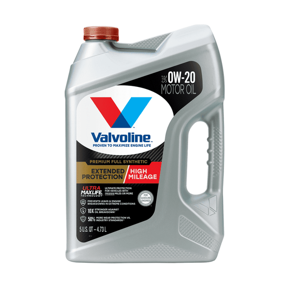 Valvoline Full Synthetic Extended Protection High Mileage 0W-20 Motor Oil, 5QT EasyOptionXY LLC