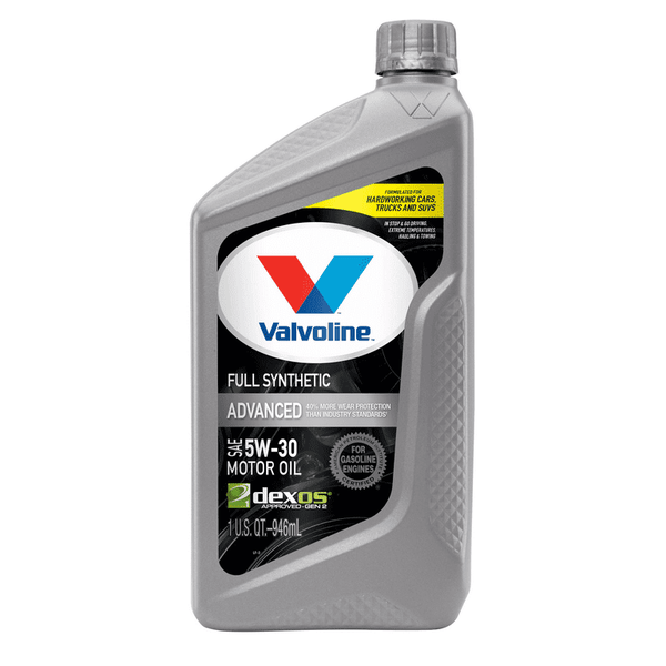 Valvoline Advanced Full Synthetic 5W-30 Motor Oil 1 QT EasyOptionXY LLC