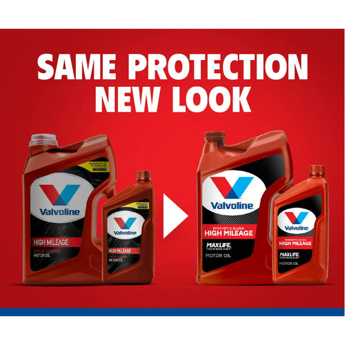 Valvoline High Mileage MaxLife 5W-20 Synthetic Blend Motor Oil 1 QT EasyOptionXY LLC